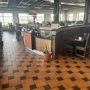 the interior of a restaurant