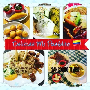 Ven y disfruta deliciosos platos colombianos con mucho sabor