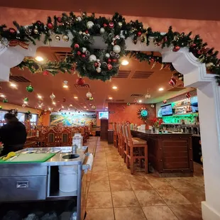 the interior of a restaurant