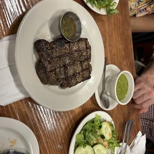 Churrasco con dos acompañamientos