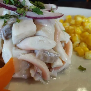 Ceviche de pescado y pulpo