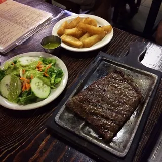 Churrasco con dos acompañamientos