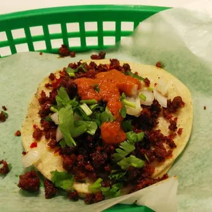 Chorizo taco