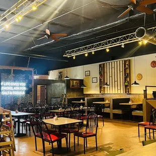 the interior of a restaurant