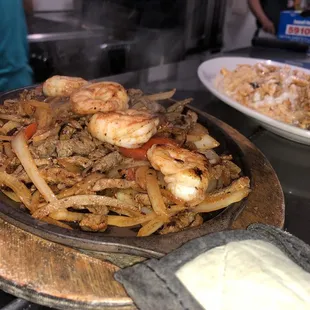 Fajitas Allie &amp; one of our most populars, Arroz mi Pueblito