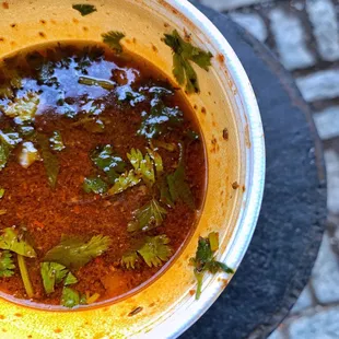 a bowl of soup