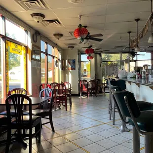 the interior of a restaurant