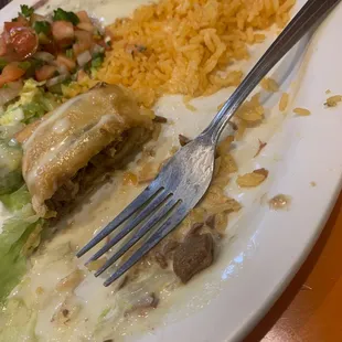 The beef was cooked to perfection.