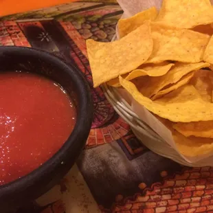 Free chips and salsa