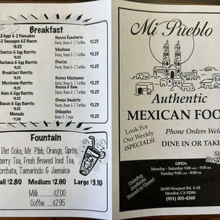 Updated menu! 05/2024