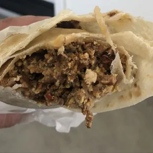 Chorizo Burrito. Pretty Good.