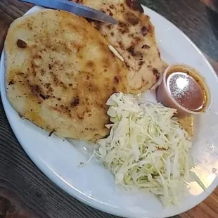 Cheese and mix popusas.