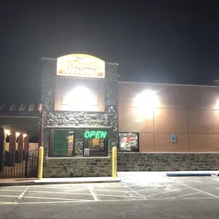 outside