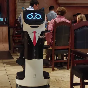 Robot waiter assistant food server