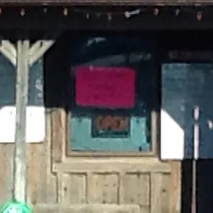 a door and a fire hydrant