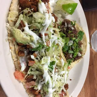 Huarache and taco