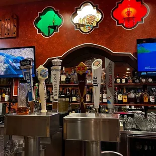 a view of the bar area