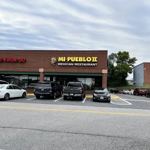 the front of the restaurant