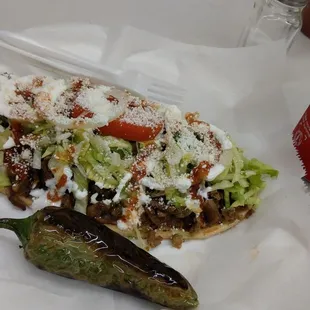 Huarache de Asada