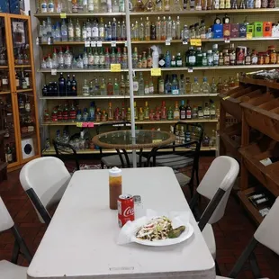 Inside Sunny Hills Liquor store