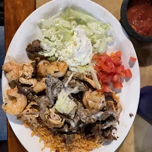  plate of mexican food