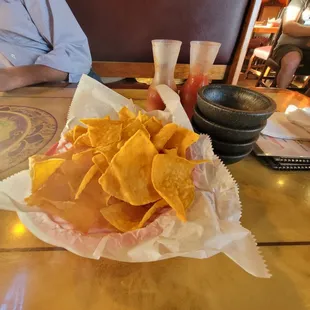 What better way to start off a meal than with chips and salsa? Everyone appreciated the multiple bowls