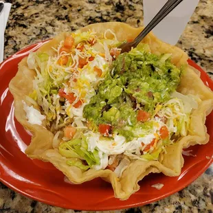 Chicken taco salad