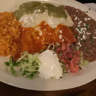 Three enchiladas
