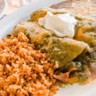 Enchiladas verdes