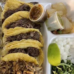 Mini Tacos carnitas n barbacoa !!!