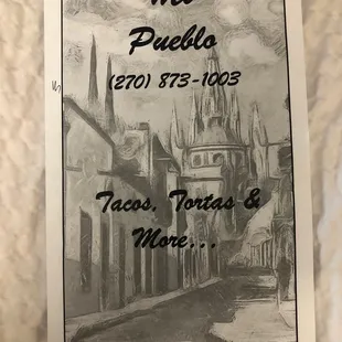 Mi Pueblo menu