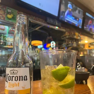 Great Chips and the best Salsa paired with an Ice Cold Corona Light!