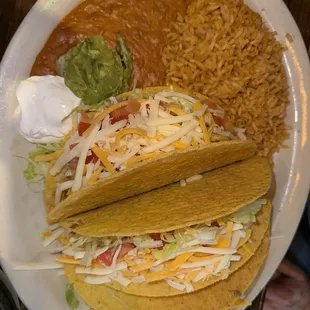 Three Taco plate