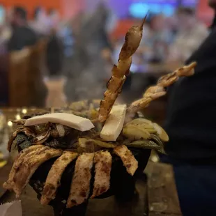 El Molcajete- Enough for two or three. Highly recommended!