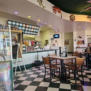 the interior of a mexican restaurant