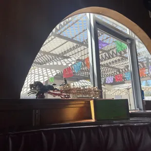 a view of the interior of a mexican restaurant