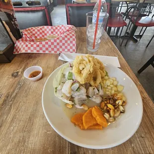 Ceviche Carretillero. Fresh and flavorful.