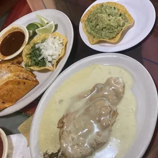 Chile Relleno quesabirria and a side of fresh guac