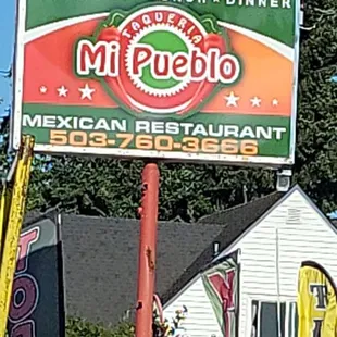 a sign for a mexican restaurant