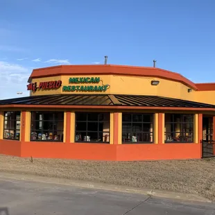 Parking lot view of the restaurant