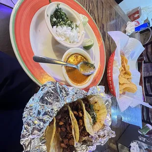 Pulled pork street tacos. Caused me to have food poisoning.