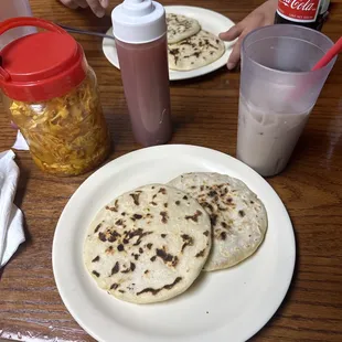 Popusas recién echas