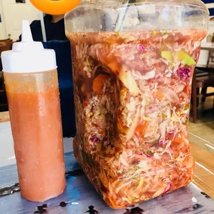 Curtido (Salad for the popusas)