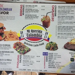 Menu page 2 - 9/23/22