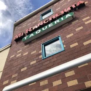 the front of the restaurant