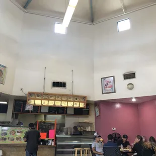 the interior of a restaurant