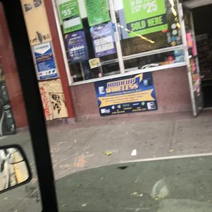 Front of store