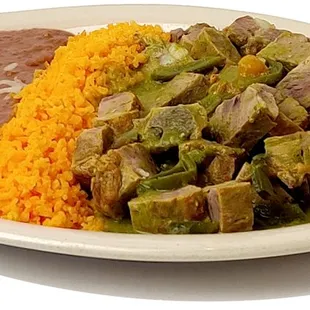 a plate of mexican food
