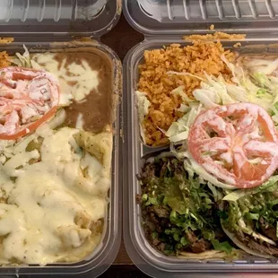 Enchiladas, 3 Piece Taco Plate