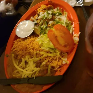 Soft taco plate.